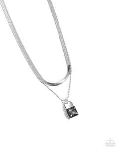Padlock Possession Silver Necklace