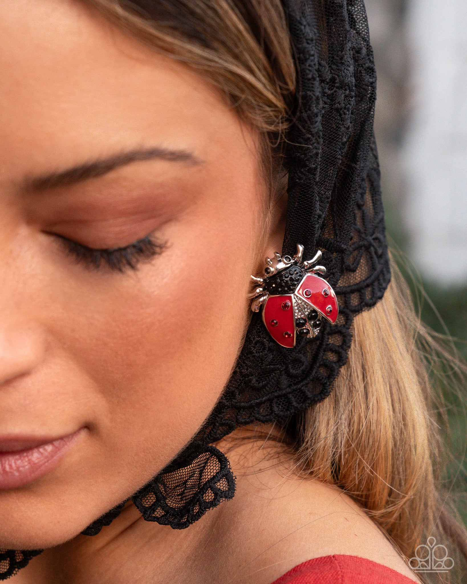 Lavish Ladybug Earring