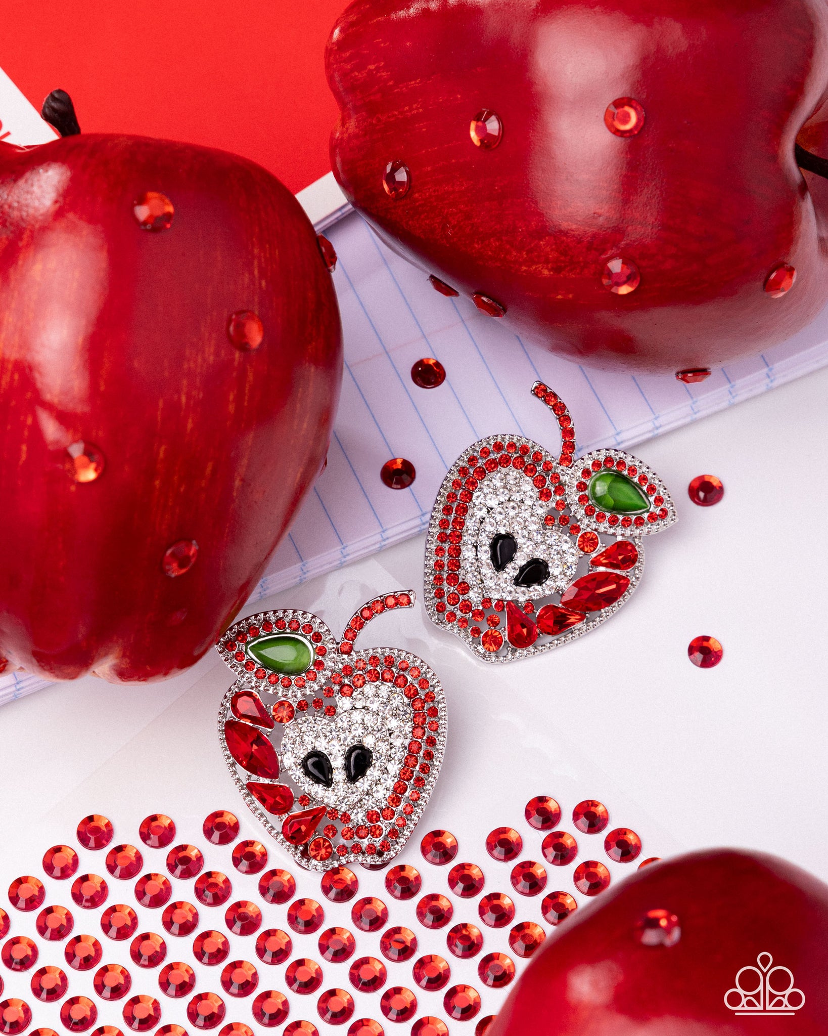 Apple for the Teacher Earring