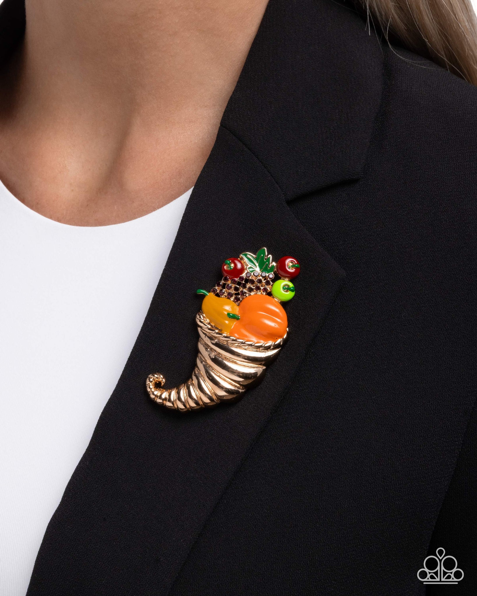 PRE-ORDER: Cornucopia Chic Brooch