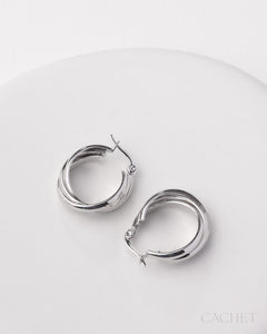 PRE-ORDER: Eclipta Rhodium Earring