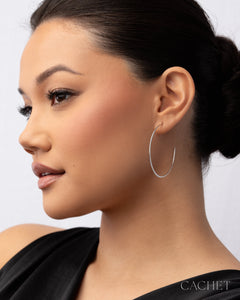 PRE-ORDER: Halo Rhodium Earring
