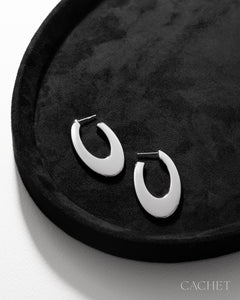 PRE-ORDER: Courbe Rhodium Earring