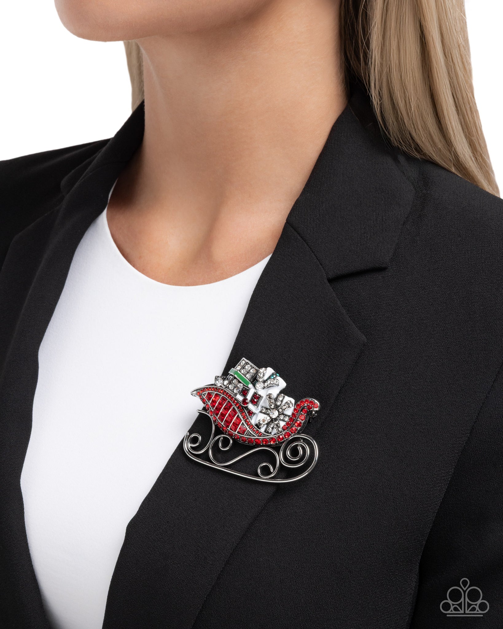 PRE-ORDER: Sledding Shimmer Brooch