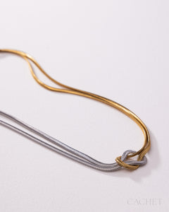PRE-ORDER: Noctara 18k Gold/Rhodium Necklace
