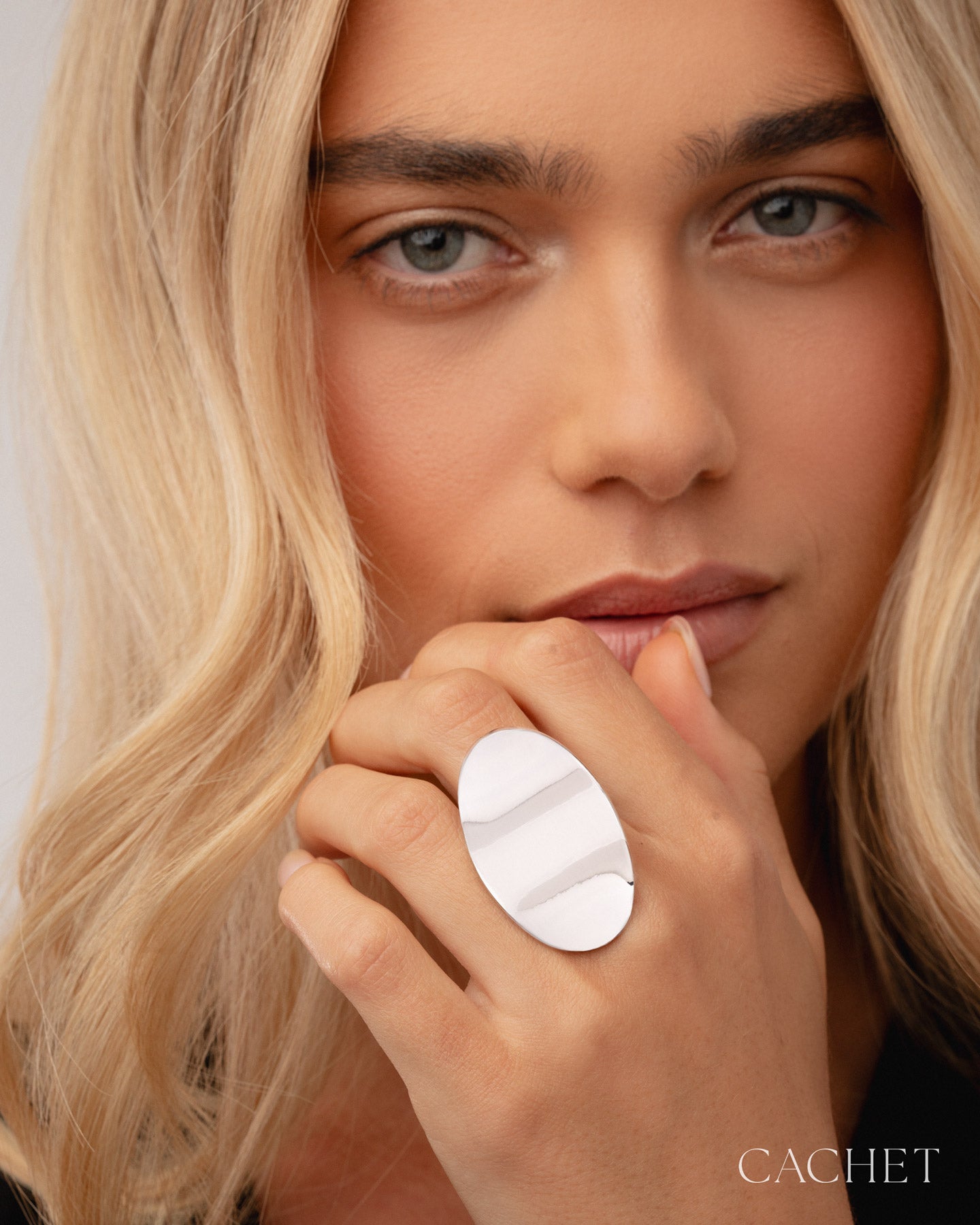 PRE-ORDER: Gleam Rhodium Ring