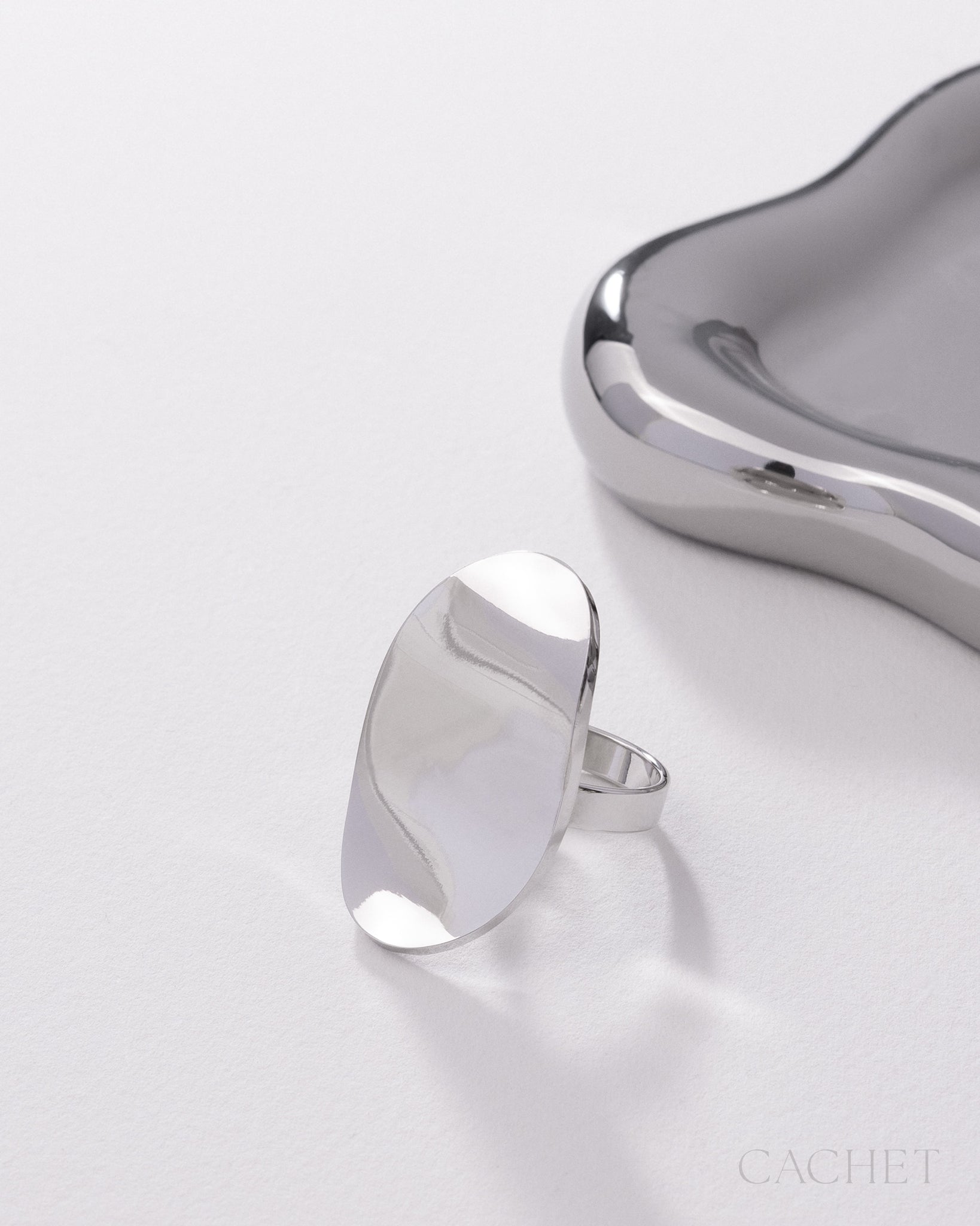 PRE-ORDER: Gleam Rhodium Ring