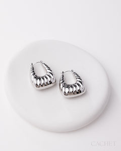 PRE-ORDER: Linea Rhodium Earring