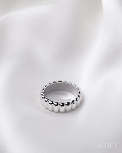 PRE-ORDER: Cadence Rhodium Ring