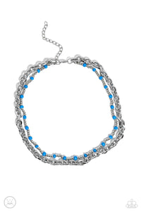 A Pop of Color Necklace (Black, Blue, Multi)
