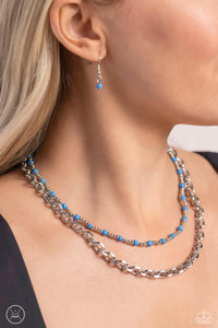 A Pop of Color Necklace (Black, Blue, Multi)
