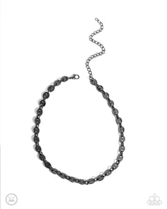 Abstract Advocate Necklace (Silver, Black)