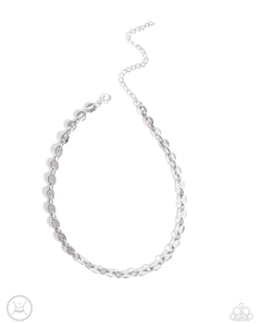 Abstract Advocate Necklace (Silver, Black)