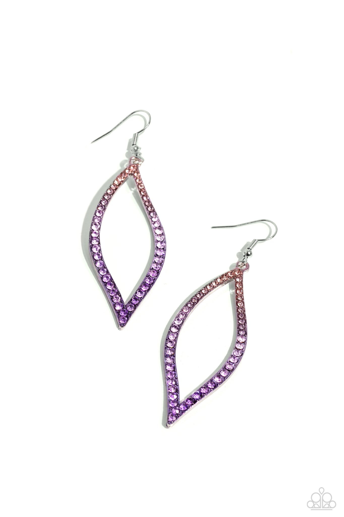 Admirable Asymmetry Earring (Black, Purple)