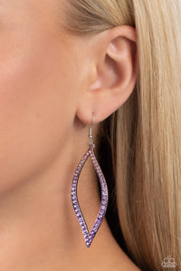 Admirable Asymmetry Earring (Black, Purple)