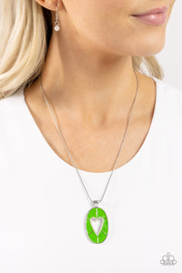 Airy Affection Necklace (Green, Multi)