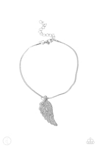 Angelic Accent Anklet (White, Gold)