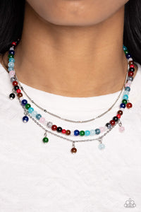 BEAD All About It Necklace (Red, Silver, Multi)