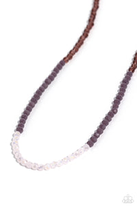 Backstage Beauty Necklace (Silver, Purple)