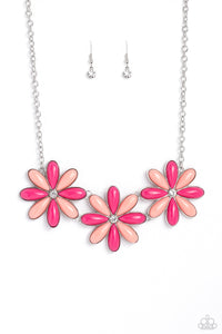 Bodacious Bouquet Pink Necklace