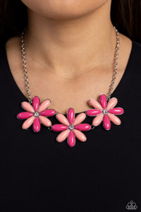 Bodacious Bouquet Pink Necklace
