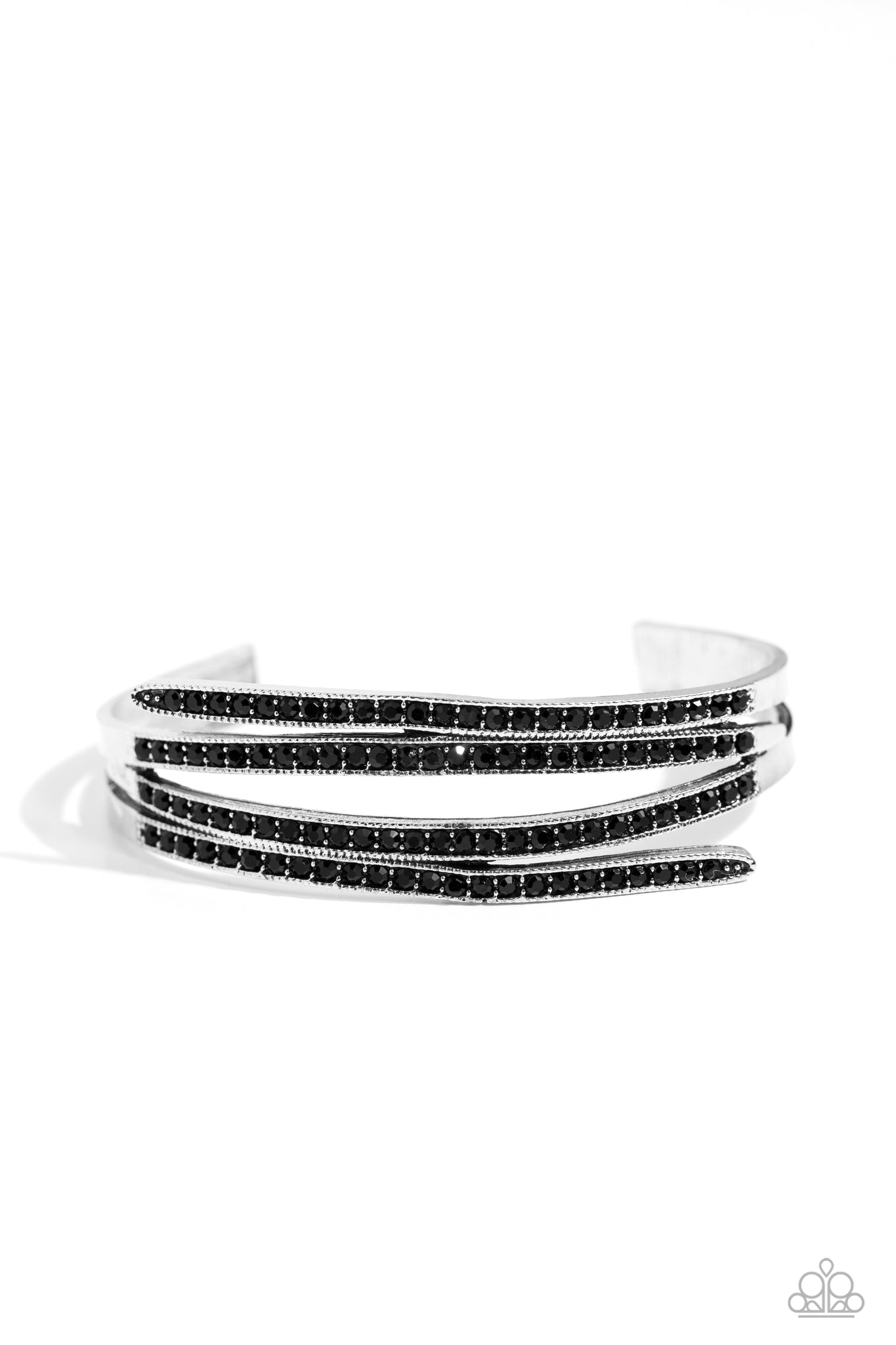 CURVED Lines Black Bracelet