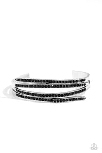 CURVED Lines Black Bracelet