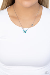 Cant BUTTERFLY Me Love (Blue, Purple) Necklace
