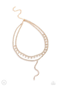 Champagne Night Necklace (Gold, Pink)