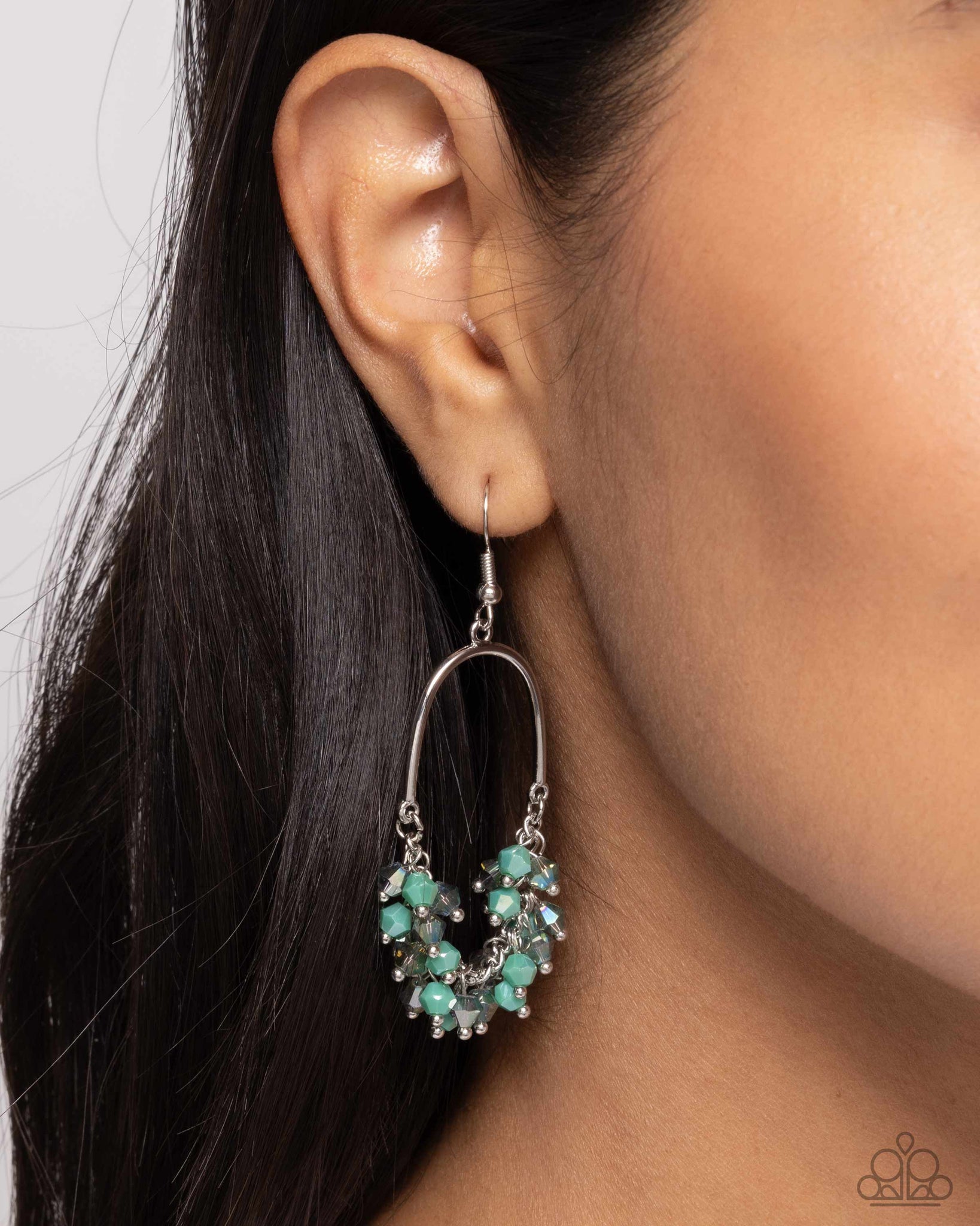 Chandelier Check Earring