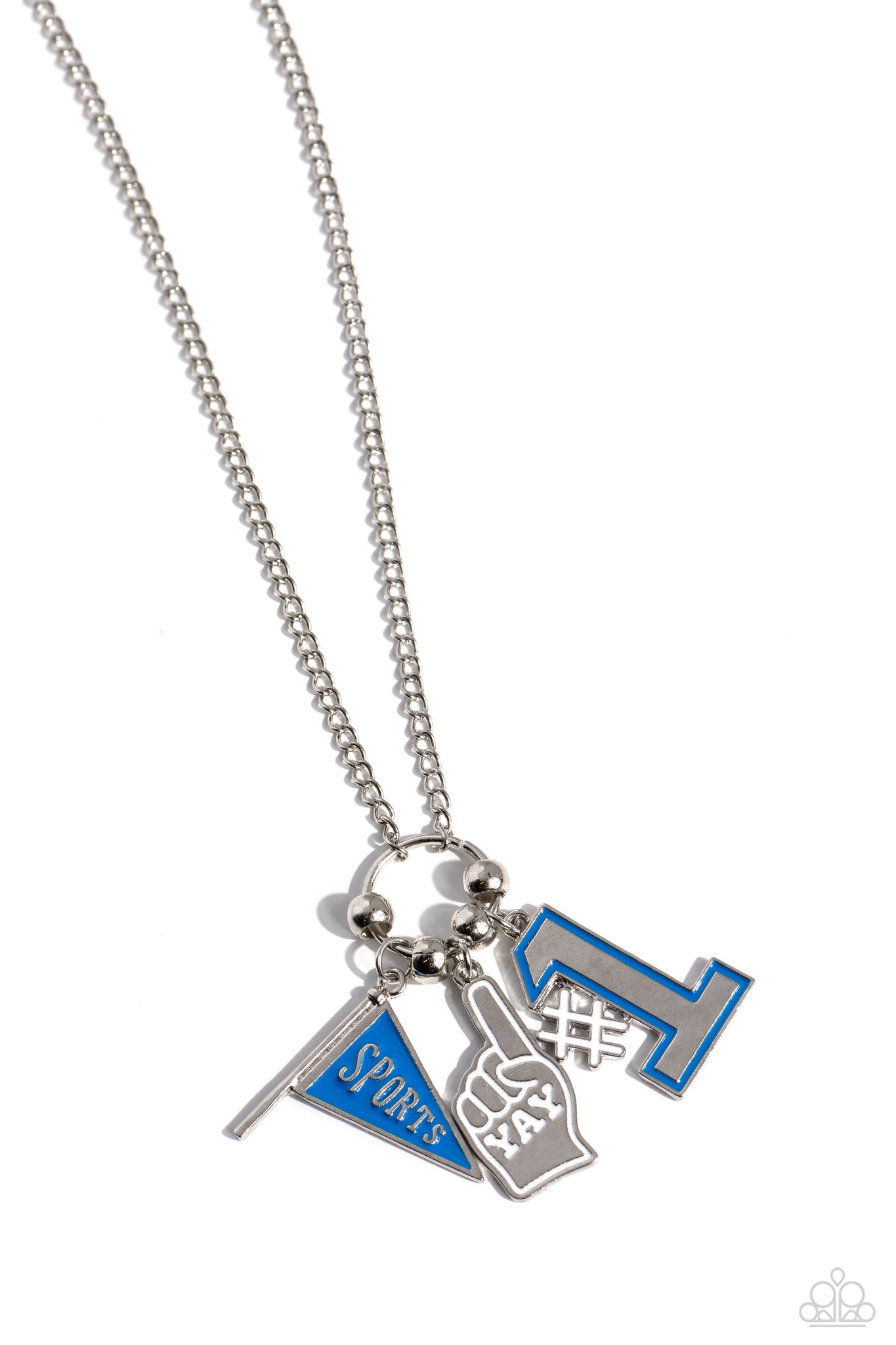 Cheering Section Necklace (Blue, Red)