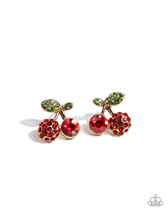 Cherry Candidate Gold Earring