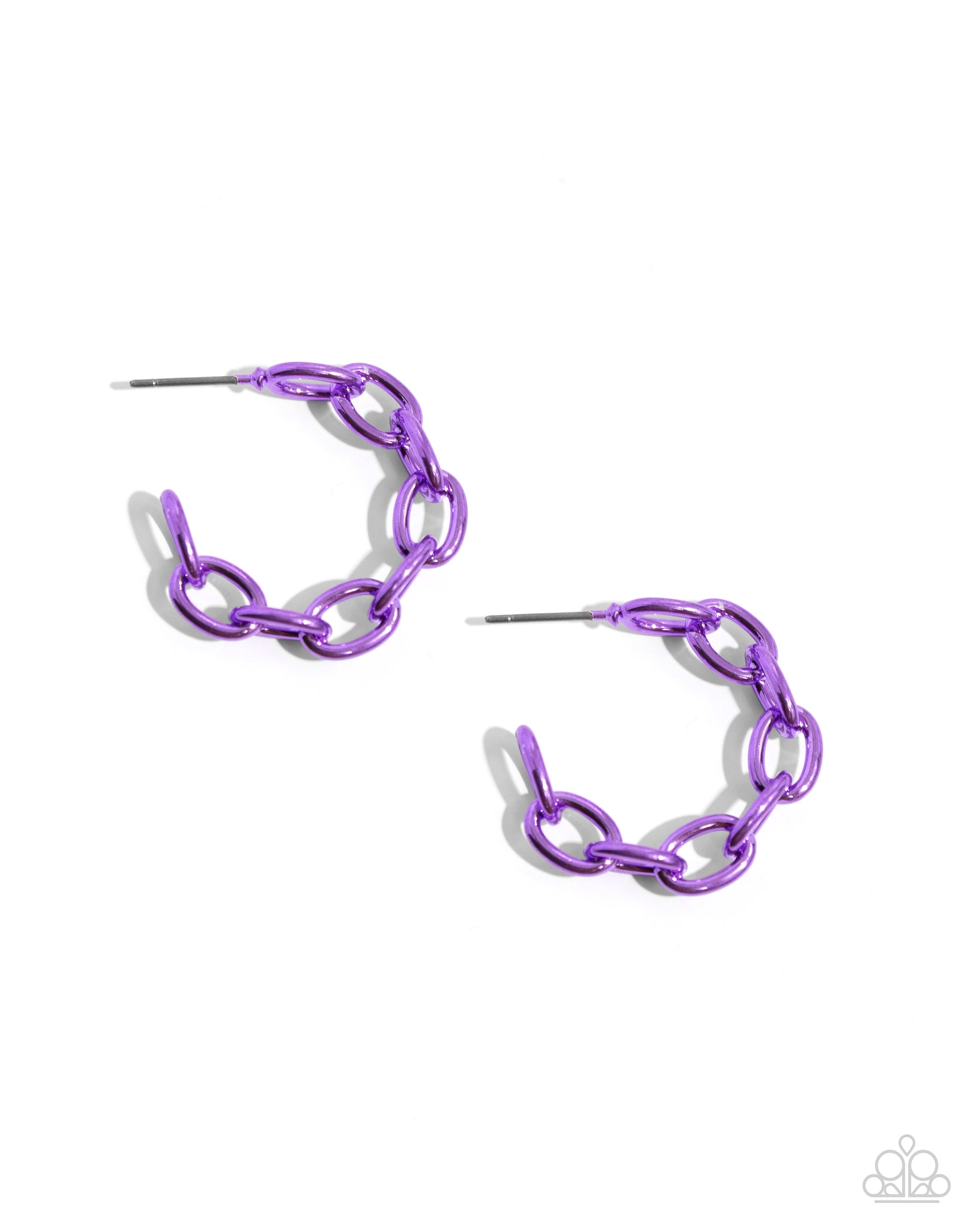 Colorful Cameo Purple Earring
