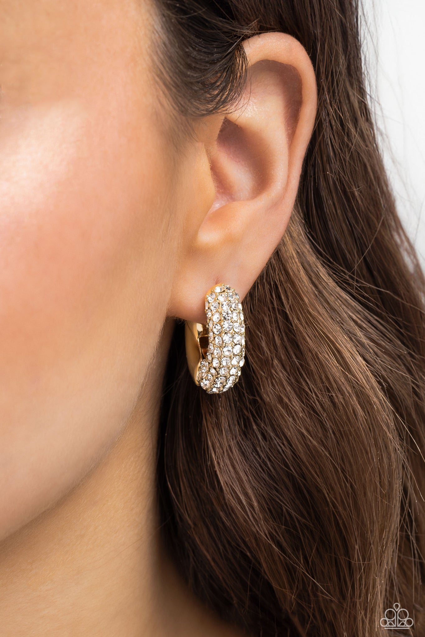 Combustible Confidence Earring (Gold, White)