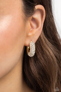 Combustible Confidence Earring (Gold, White)