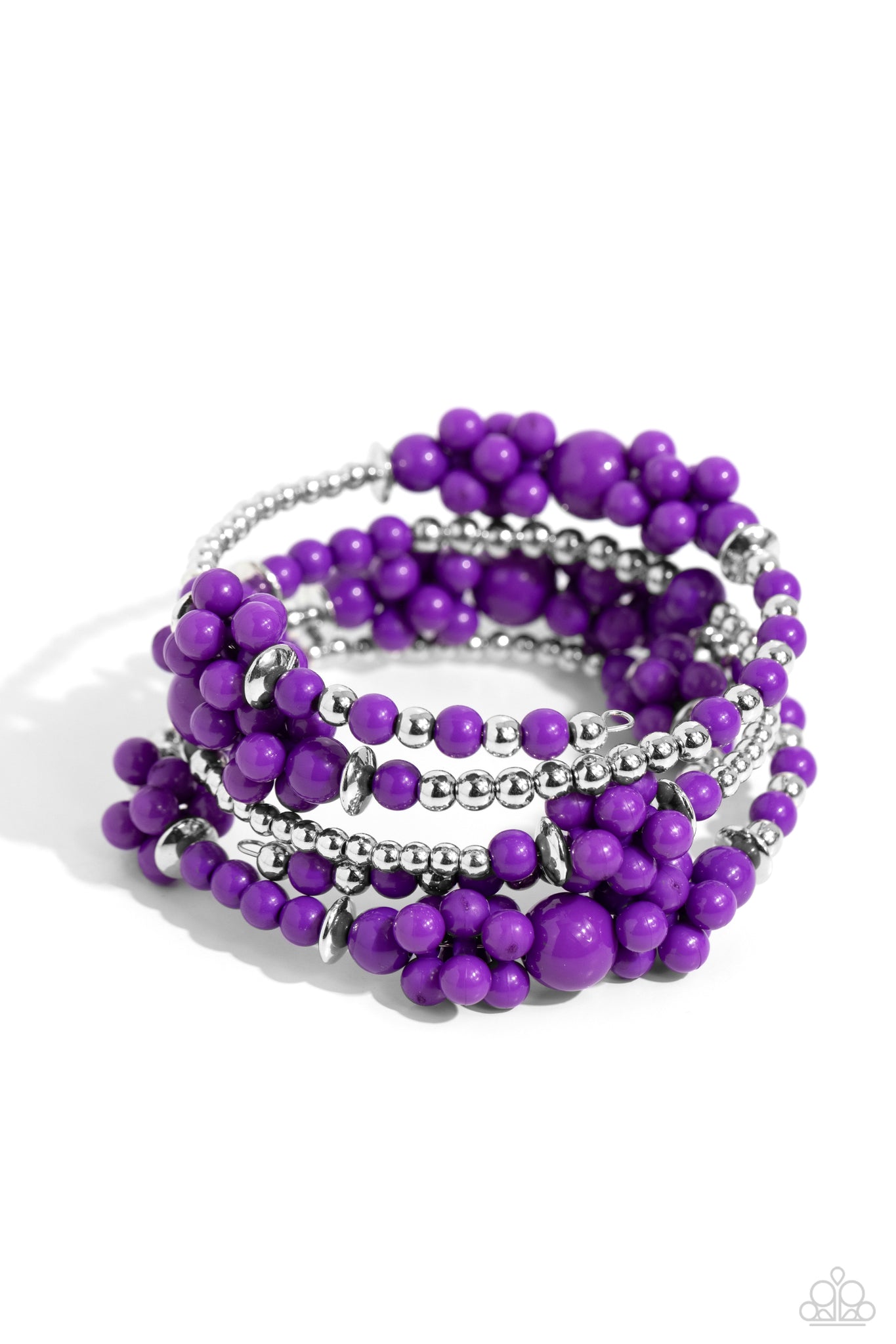 Compelling Clouds Bracelet (Purple, White)