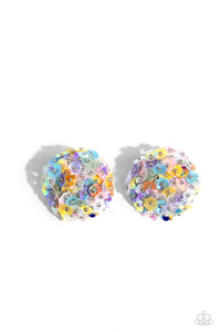 Corsage Character Earring (Blue, Multi, Pink)