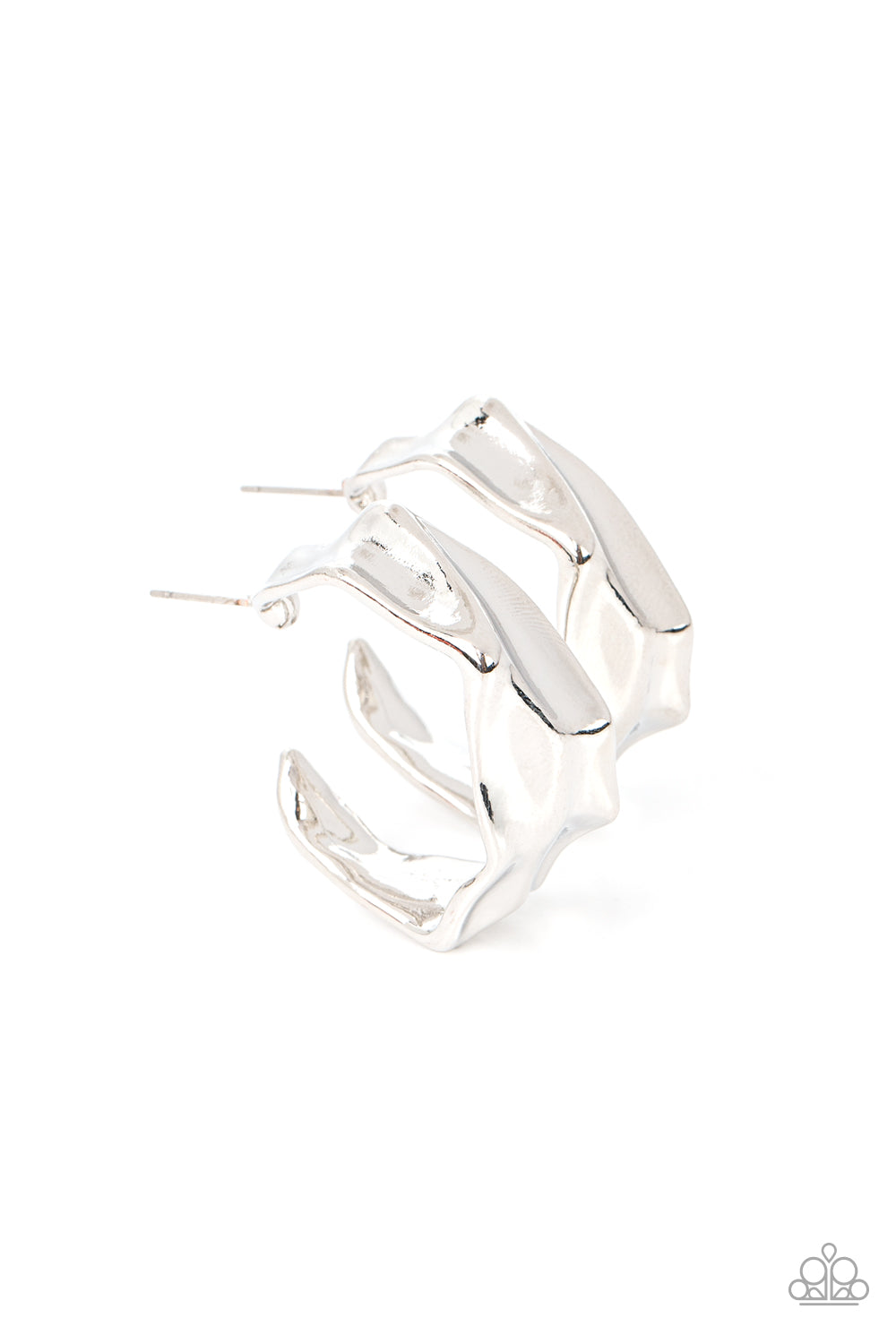 Cutting Edge Couture Silver Earring