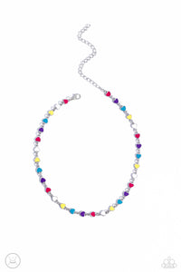 Dancing Dalliance Necklace (Red, Multi, White)