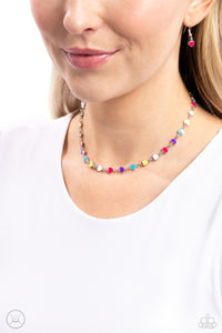 Dancing Dalliance Necklace (Red, Multi, White)