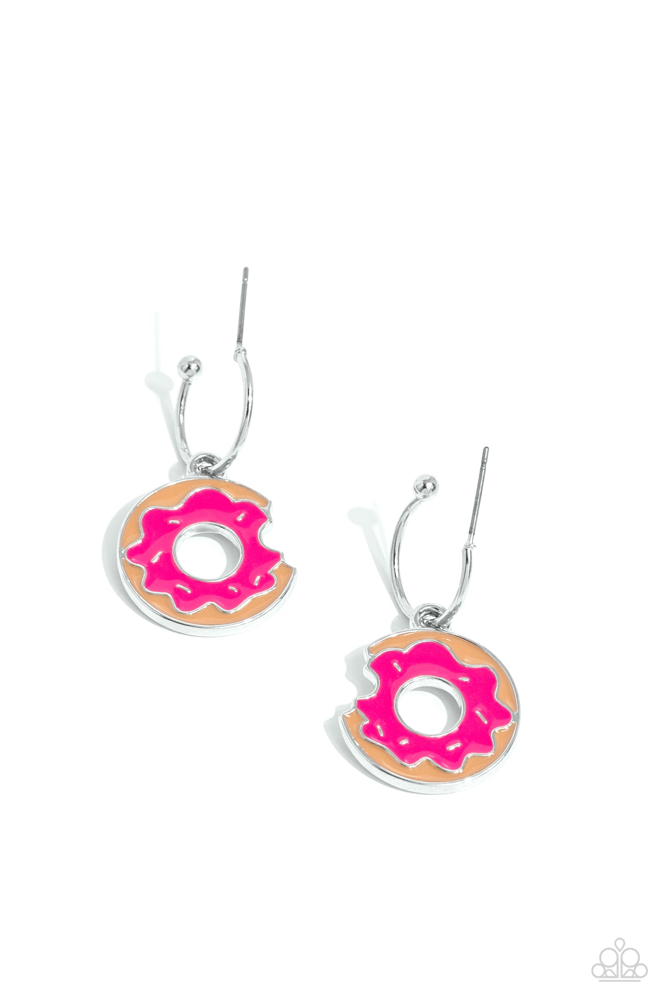 Donut Delivery Earring (Blue, Pink)