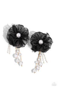Dripping In Decadence Post Earring (Black, Gold)