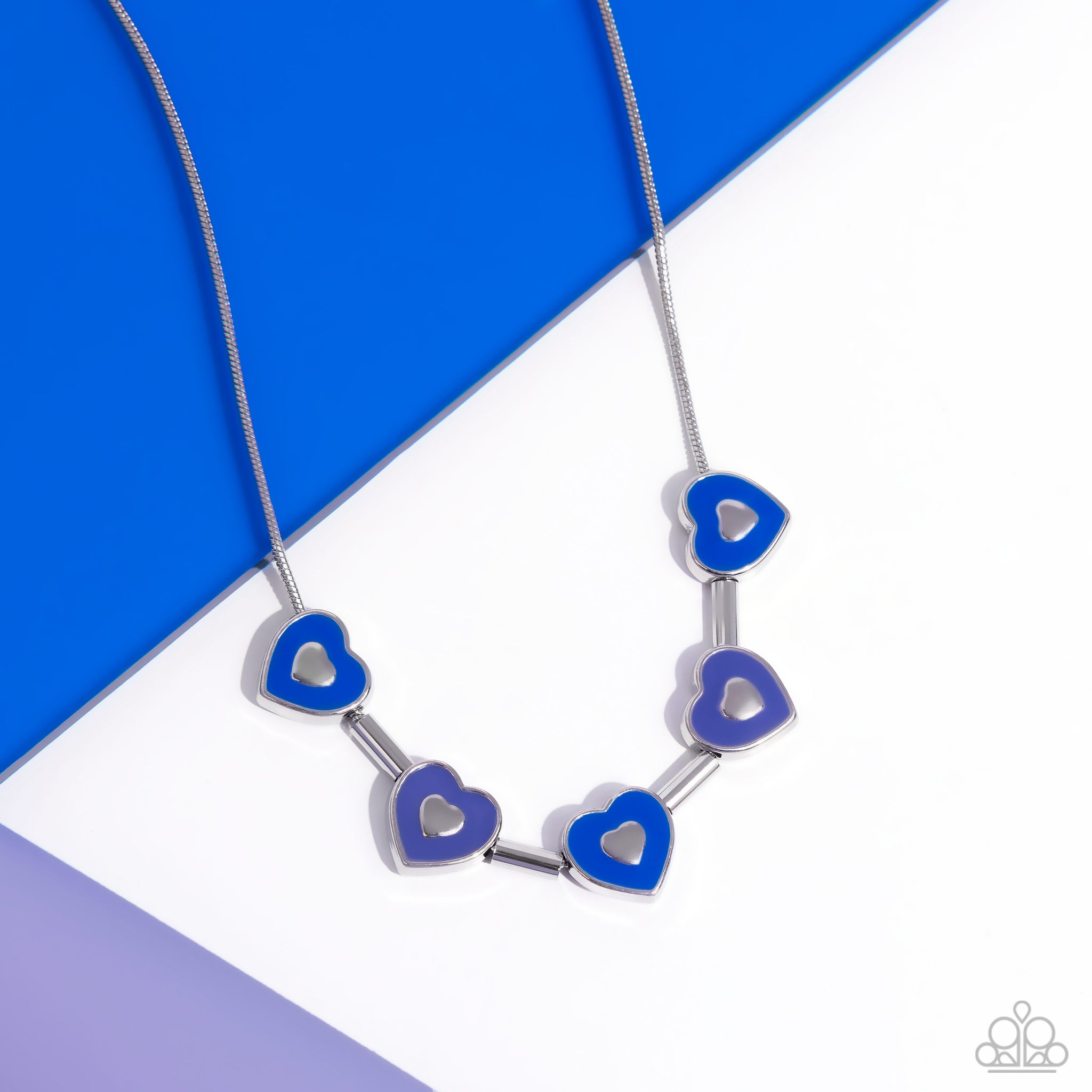 ECLECTIC Heart Necklace (Brown, Blue)