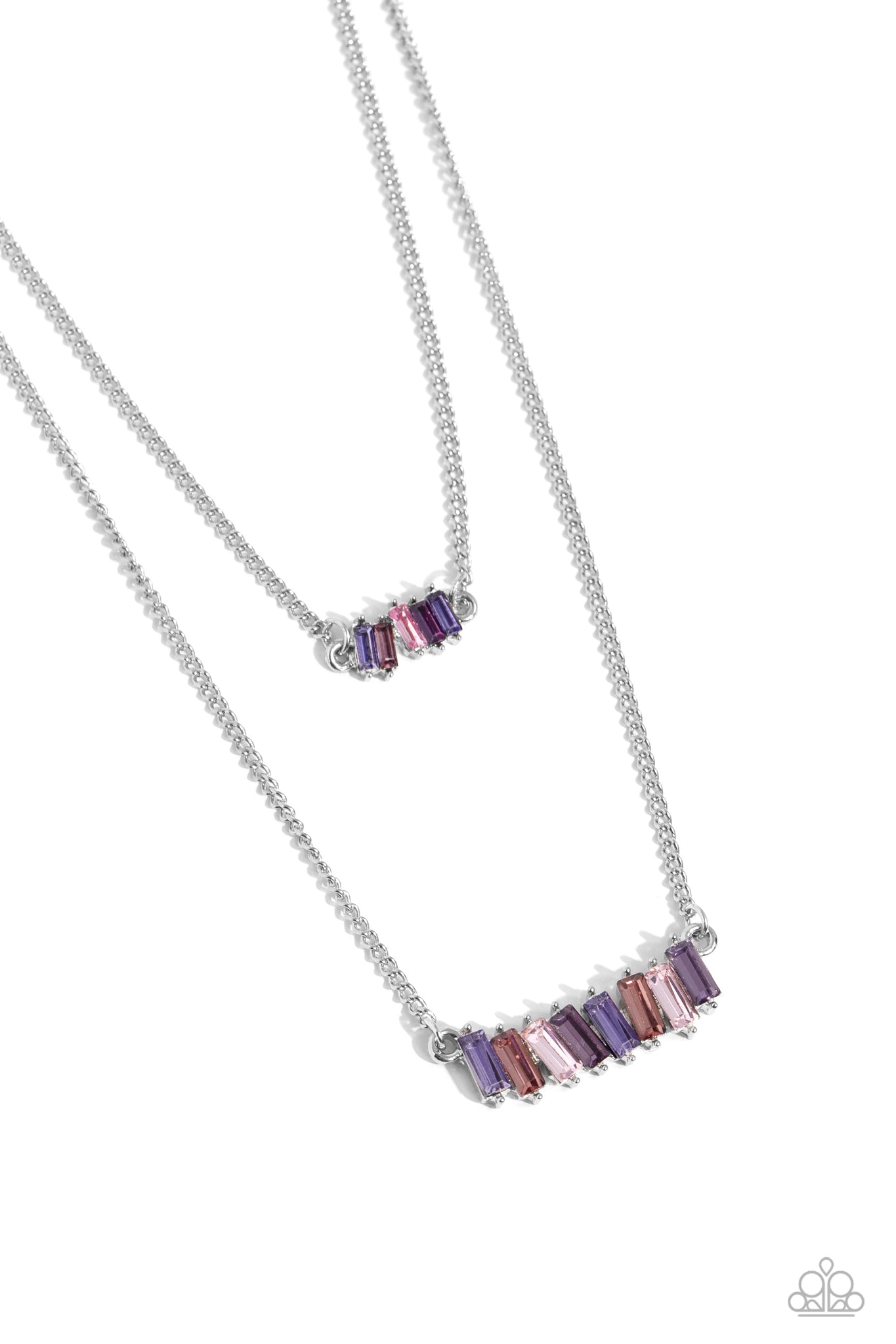 Easygoing Emeralds Necklace (Purple, Multi)