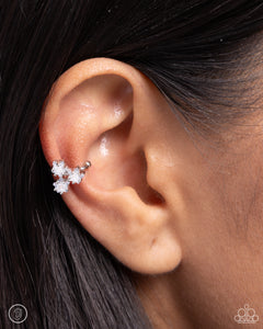 Ethereal Ensemble White Cuff Earring