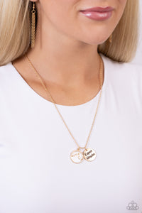 Expect Miracles Necklace (White, Gold)