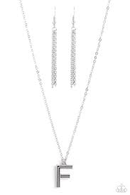 Leave Your Initials Silver Necklace