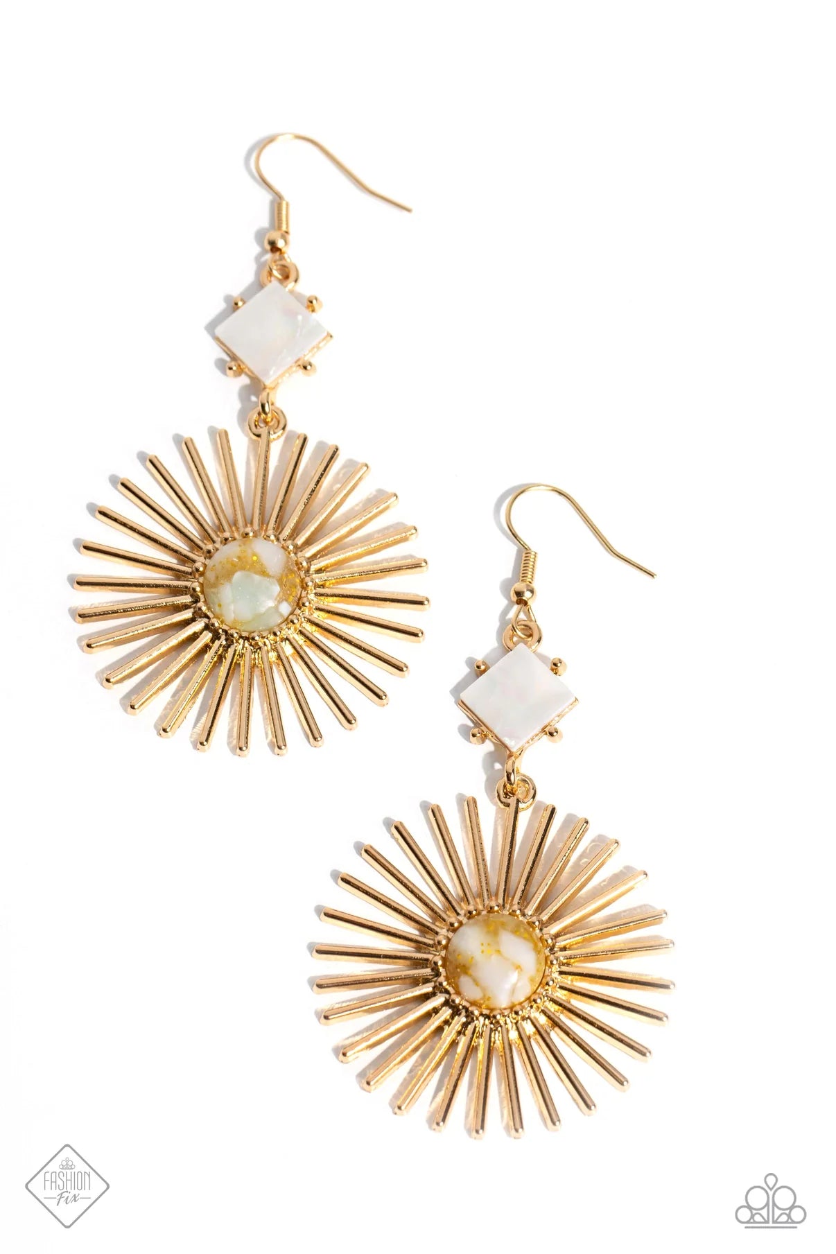 Seize the Sunburst Gold Earring
