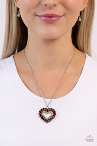 FLIRT No More Necklace (Silver, Pink, Brown)