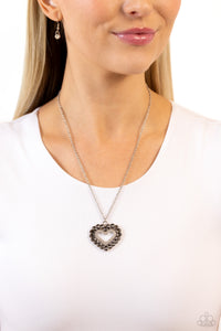 FLIRT No More Necklace (Silver, Pink, Brown)